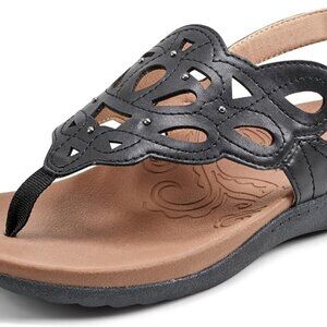 Rockport Women's Ridge Sling Bronze Sandals 9.5Wide